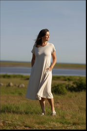 Kustlandskap med gräs