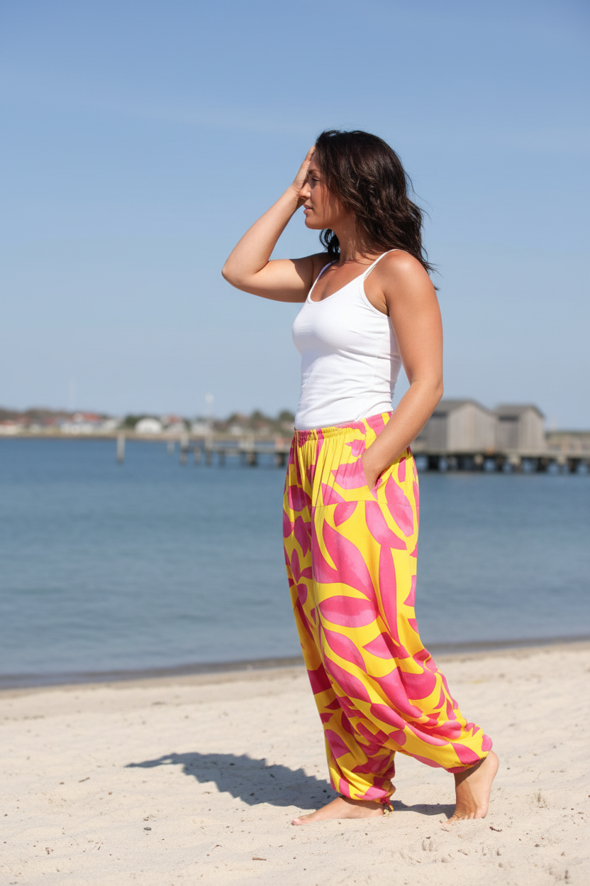 Mörkhårig havsutsikt