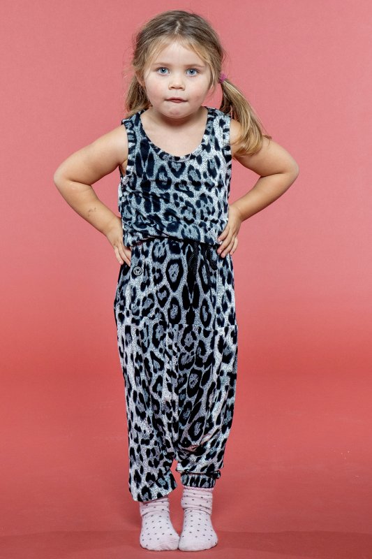 Klassisk jumpsuit til børn Snow Leopard