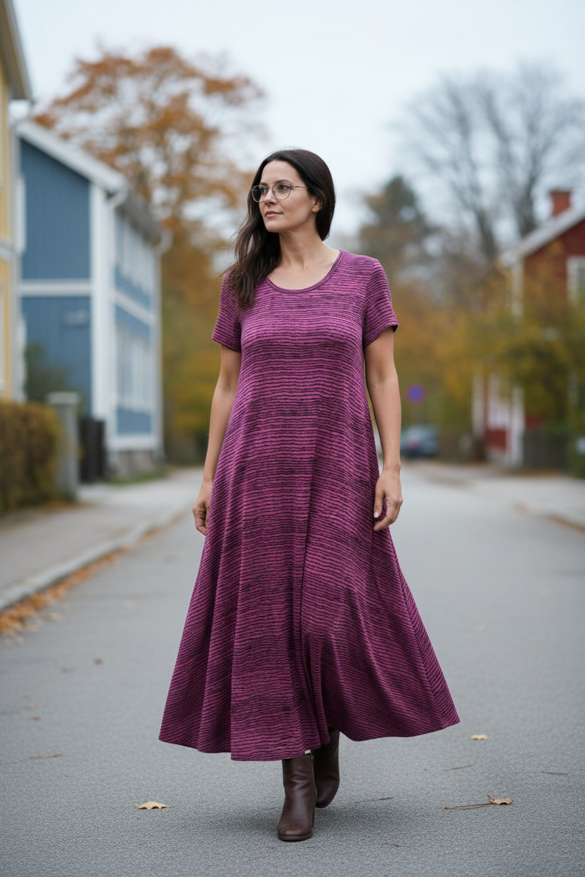 Naturlig höstbild av klänningen