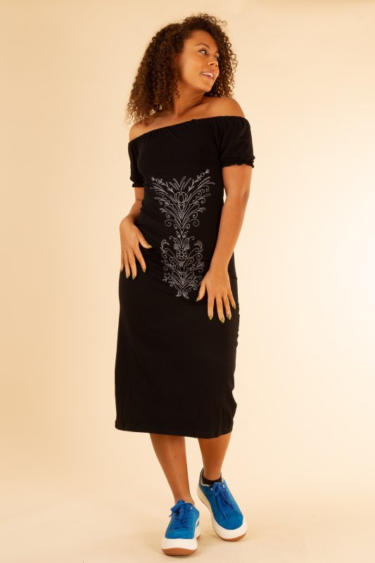 Ofelia Off Shoulder Kjole Svart