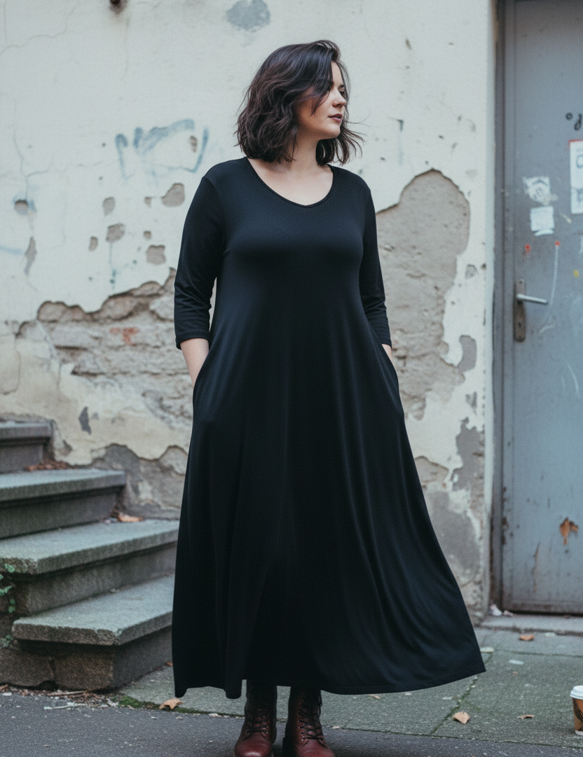Ruffigare svart Berlinlook