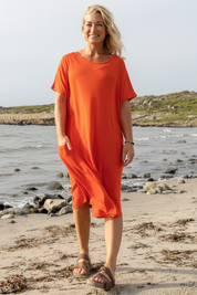 Sarah Dress Beach Three Quarter