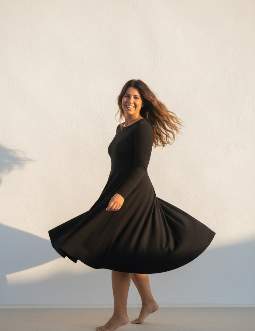 Svart longsleeve – Twirl