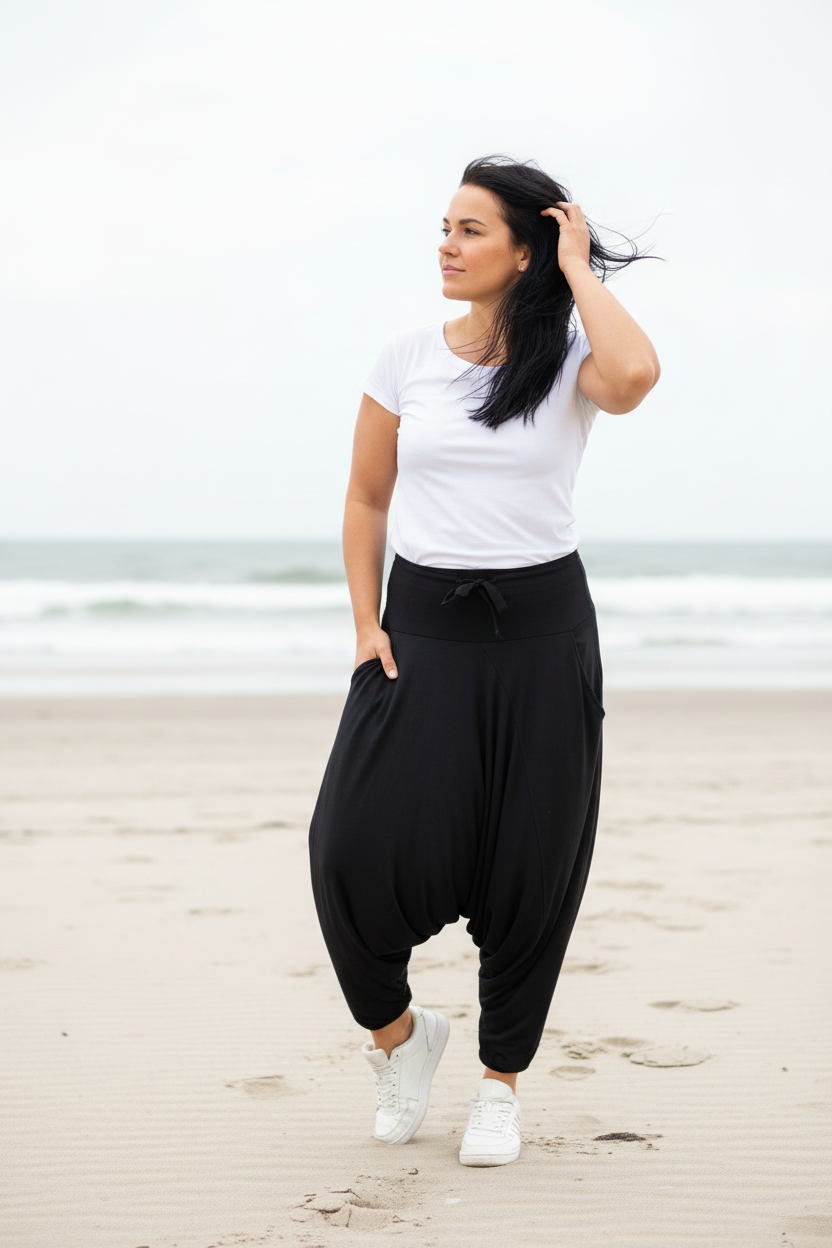 Vänder sig, hand i håret